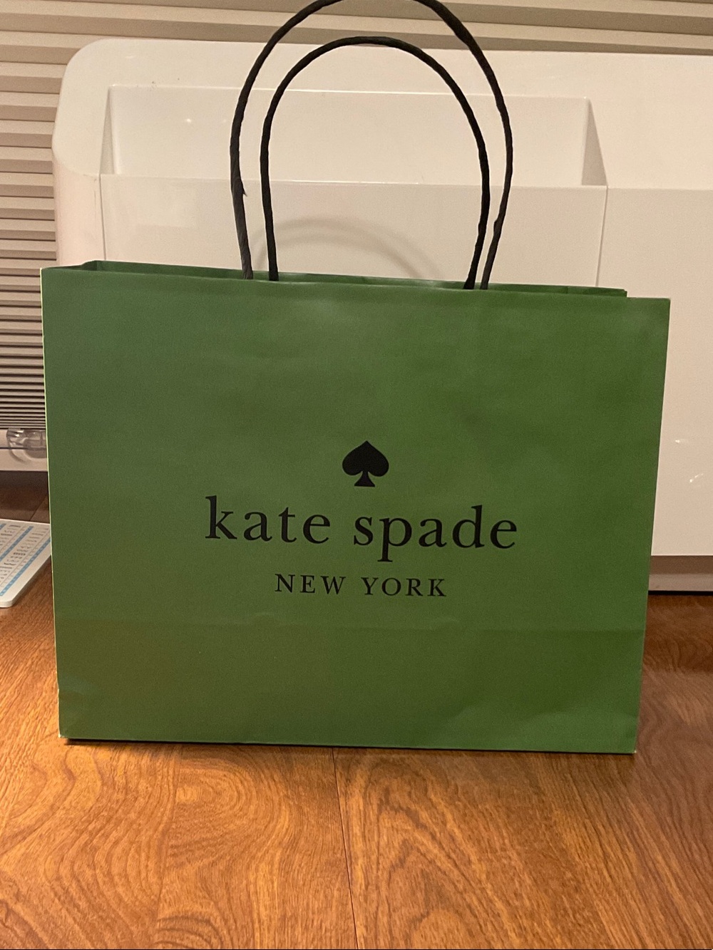 Kate spade New York green paper shopping bag